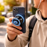 سبيكر لاسلكي مغناطيسي ميني مع اضاءة ار جي بي قابل للشحن بقوة 5 فولت