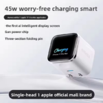 ⁦شاحن سريع ذكي 45 واط بتقنية جان بشاشة رقمية ومنفذ تايب سي⁩ - الصورة ⁦4⁩