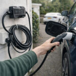 ⁦شاحن سيارة كهربائية 8-16اميبر بقدرة 3.5 كيلو واط  نوع 2 وكابل 5 متر⁩ - الصورة ⁦8⁩