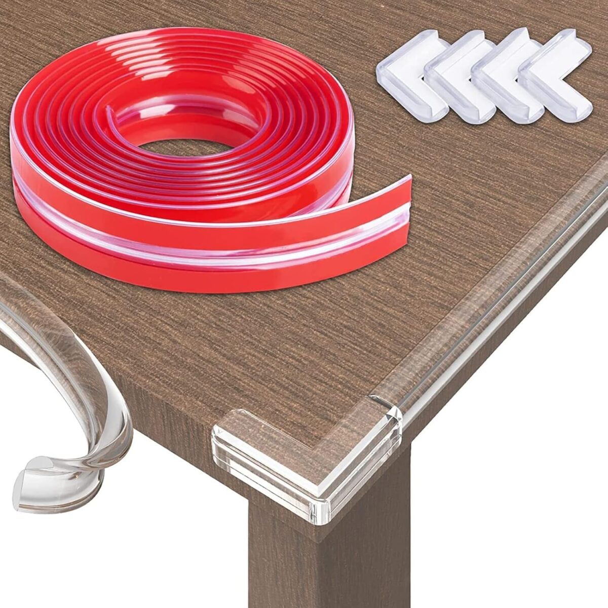 ⁦شريط حامي زوايا سيليكون شفاف مضاد للصدمات للأطفال لتجنب الإصابات⁩ - الصورة ⁦2⁩