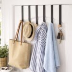 ⁦شماعة باب معدنية شكل بيانو 6 هوك لتعليق الملابس والفوط⁩ - الصورة ⁦2⁩