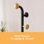 ⁦شماعة ملابس ب6 هوكات لتعليق الملابس والشنط مناسبة لغرف النوم⁩ - الصورة ⁦3⁩