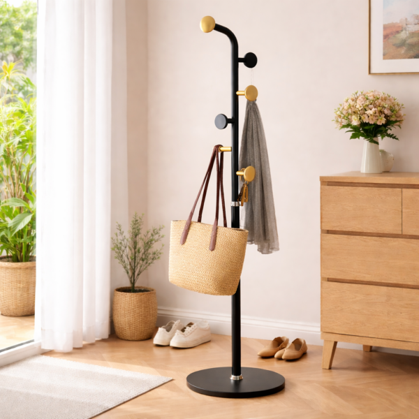 شماعة ملابس ب6 هوكات لتعليق الملابس والشنط مناسبة لغرف النوم