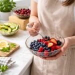 طبق اكليريك بحواف ذهبي وقاعدة دواره لحمل وتقديم الفواكه والمكسرات والشوكولاتة بشكل شيك