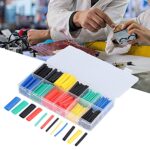 ⁦علبة شرنك حراري 280 قطعة بمقاسات مختلفة لعزل الأسلاك والكابلات والحفاظ عليها من القطع⁩ - الصورة ⁦4⁩