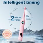 ⁦فرشة أسنان كهربائية للأطفال بتصميم كرتوني و 6 رؤوس قابلة للتبديل وخمسة أوضاع للتنظيف⁩ - الصورة ⁦3⁩