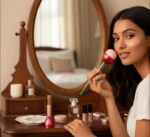 ⁦فرشة ميكاب لدمج الكنتور والكونسيلر وكريم الاساس شكل وردة⁩ - الصورة ⁦2⁩