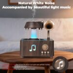 ⁦فواحة مضيئة على شكل جرامافون مع صوت ضوضاء بيضاء وسبيكر بلوتوث بخزان 250 ملي لتعطير المنزل بريموت للتحكم⁩ - الصورة ⁦8⁩