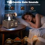 ⁦فواحة مضيئة على شكل جرامافون مع صوت ضوضاء بيضاء وسبيكر بلوتوث بخزان 250 ملي لتعطير المنزل بريموت للتحكم⁩ - الصورة ⁦9⁩