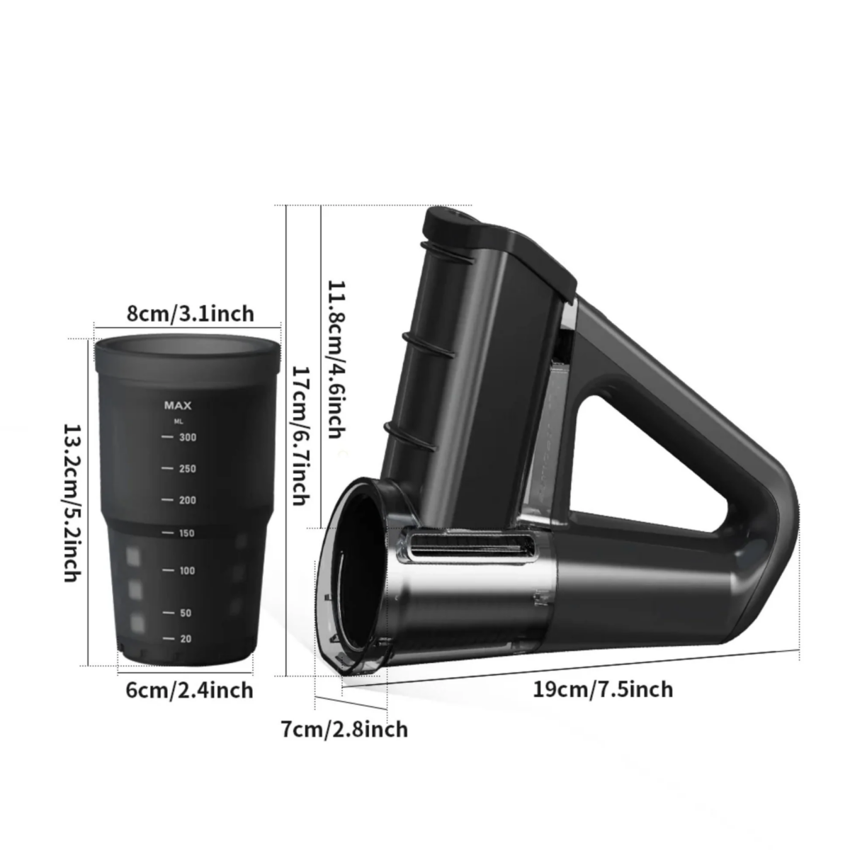 ⁦قطاعة ومبشرة لاسلكية للخضراوات والفواكه ب 4 شفرات⁩ - الصورة ⁦8⁩