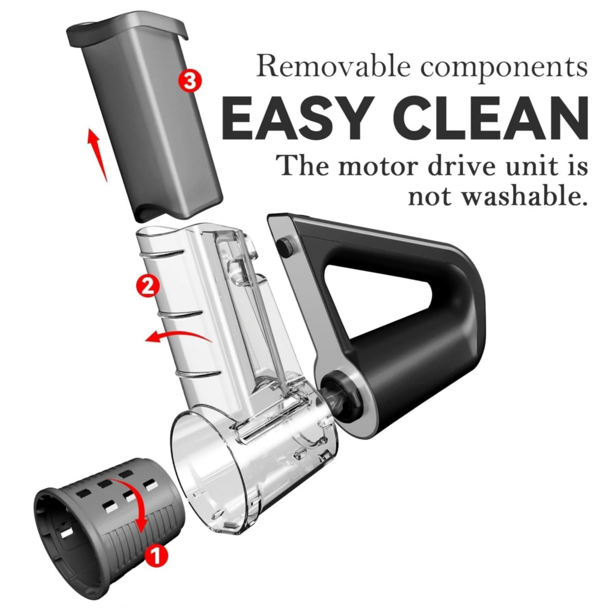 ⁦قطاعة ومبشرة لاسلكية للخضراوات والفواكه ب 4 شفرات⁩ - الصورة ⁦7⁩