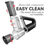 ⁦قطاعة ومبشرة لاسلكية للخضراوات والفواكه ب 4 شفرات⁩ - الصورة ⁦7⁩