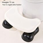 ⁦كرسي حمام ومسند للقدمين مانع للانزلاق لكبار السن لتحسين وضعية الجلوس⁩ - الصورة ⁦2⁩