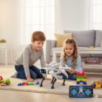 ⁦لعبة روبوت ذكي بتصميم كلب بتقنية تفاعلية مع حركات وموسيقى مع ذراع تحكم عن بعد⁩ - الصورة ⁦4⁩