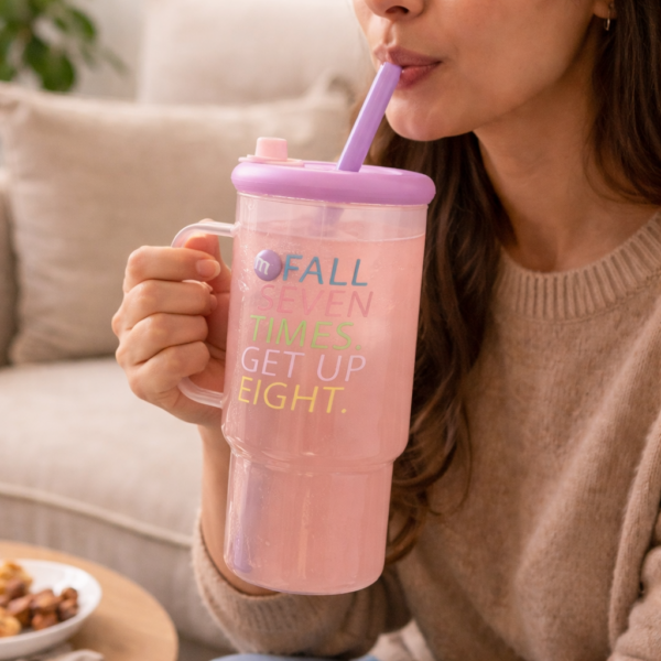 مج زجاج 900 ملي بيد و شاليموه لشرب العصائر والمشروبات الساخنة