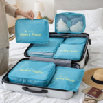 ⁦مجموعة منظم حقائب السفر لجعل السفر أكثر راحة 6 قطع⁩ - الصورة ⁦4⁩