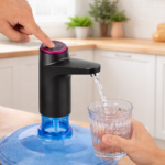 مضخة اتوماتيك لقارورة المياه بوصلة يو اس بي قابلة لإعادة الشحن