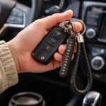 ميدالية جلد مضفر مخصصة لكتابة رقم الموبايل لمفاتيح المنزل والسيارة وشنط السفر بألوان مختلفة