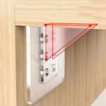 ⁦هوك أرفف شفاف بدبل فيس لتثبيت الأرفف والألواح بدون حفر قطعتين⁩ - الصورة ⁦6⁩