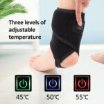 ⁦دعامة حرارية لتدفئة انكل القدم ب 3 مستويات لتخفيف التهاب المفاصل تعمل بيو اس بي⁩ - الصورة ⁦3⁩