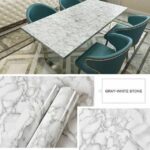 ⁦رول استيكر رخامي وتربروف مقاوم للنيران للحوائط والترابيزات سهل التنظيف⁩ - الصورة ⁦7⁩