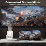 ⁦بروجكتور سمارت P30 Max للأفلام والألعاب مع 2 ذراع تحكم ودعم 4K وWiFi ودوران 180 درجة⁩ - الصورة ⁦3⁩