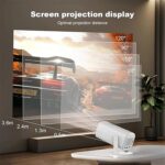 ⁦بروجكتور سمارت P30 Max للأفلام والألعاب مع 2 ذراع تحكم ودعم 4K وWiFi ودوران 180 درجة⁩ - الصورة ⁦4⁩