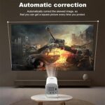 ⁦بروجكتور سمارت P30 Max للأفلام والألعاب مع 2 ذراع تحكم ودعم 4K وWiFi ودوران 180 درجة⁩ - الصورة ⁦8⁩