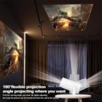 ⁦بروجكتور سمارت P30 Max للأفلام والألعاب مع 2 ذراع تحكم ودعم 4K وWiFi ودوران 180 درجة⁩ - الصورة ⁦9⁩