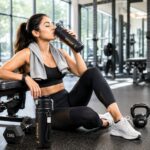 ⁦زجاجة مياه 2 في 1 للشرب والرش سعة 750 مل بغطاء محكم وميدالية للحمل⁩ - الصورة ⁦7⁩