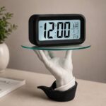 ⁦ساعة ومنبه بشاشة رقمية لعرض التاريخ ودرجة الحرارة مع إضاءة تلقائية⁩ - الصورة ⁦4⁩