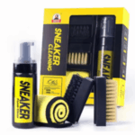 ⁦طقم تنظيف الأحذية الرياضية والعناية بها 4 في 1 بمنظف رغوي وفرشتين وفوطة مايكروفايبر⁩ - الصورة ⁦3⁩