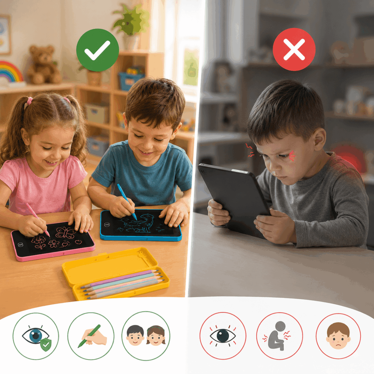 ⁦مقلمة بورد بشاشة LCD للكتابة والرسم وحفظ تنظيم الاقلام⁩ - الصورة ⁦3⁩
