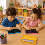 ⁦مقلمة بورد بشاشة LCD للكتابة والرسم وحفظ تنظيم الاقلام⁩ - الصورة ⁦5⁩