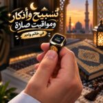 خاتم تسبيح وذكر ديجيتال بشاشة ليد قابل للشحن