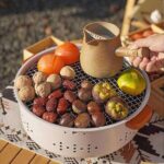 ⁦شواية فحم محمولة ستانلس ستيل صغيرة بشبكة قابلة للفك للتخييم والرحلات⁩ - الصورة ⁦7⁩