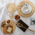 ⁦كوستر خوص هاند ميد دائري للديكور والتقديم بمقاسات مختلفة⁩ - الصورة ⁦4⁩