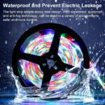 ⁦شريط ليد RGB متعدد الألوان بطول 5 متر مع ريموت كنترول ولاصق دبل فيس⁩ - الصورة ⁦4⁩