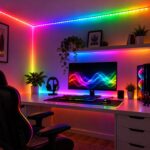 ⁦شريط ليد RGB متعدد الألوان بطول 5 متر مع ريموت كنترول ولاصق دبل فيس⁩ - الصورة ⁦2⁩