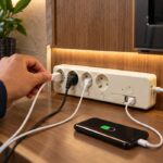⁦مشترك كهربائي ذكي 16 أمبير بـ 4 مخارج و2 منفذ USB وواي فاي للتحكم من الموبايل ومتابعة استهلاك الكهرباء⁩ - الصورة ⁦2⁩