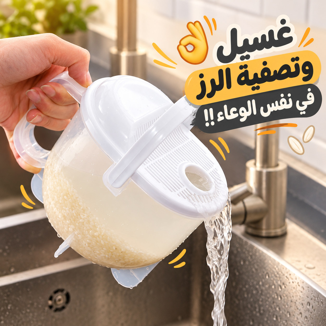 مصفاه-غسيل-الرز-والبقوليات-1-لتر-بغطاء-قابل-للفك-ويد-لسهولة-الأستخدام-من-البلاستيك_All_6683_8.jpeg مصفاه غسيل الرز والبقوليات 1 لتر بغطاء قابل للفك ويد لسهولة الأستخدام من البلاستيك - الصورة 1