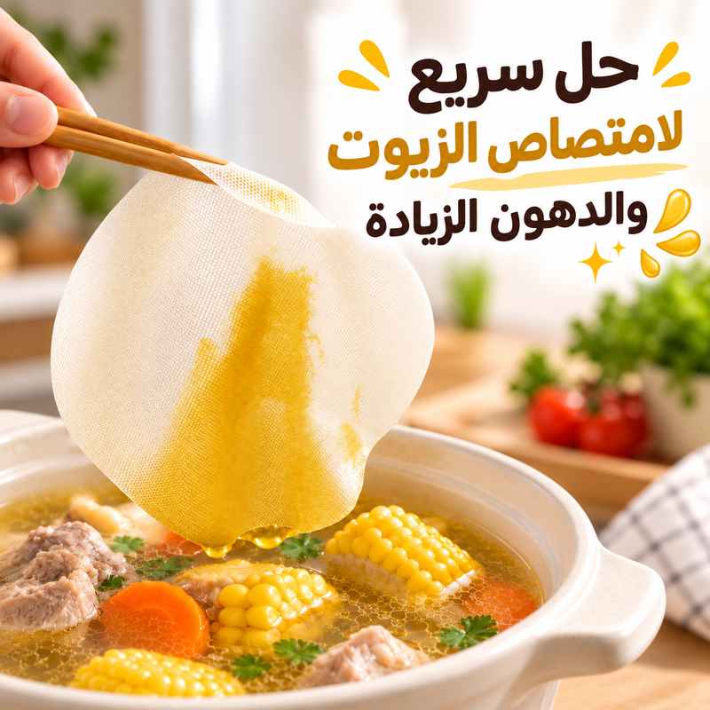 ورق-امتصاص-الدهون-والزيوت-للطعام-والشوربة-للاستخدام-مرة-واحدة-–-10-ورقات_All_28695_8.jpeg ورق امتصاص الدهون والزيوت للطعام والشوربة للاستخدام مرة واحدة – 10 ورقات - الصورة 1