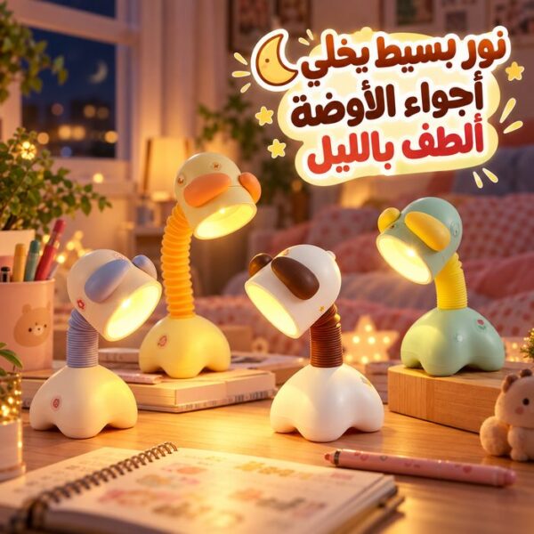 وناسة مكتب ميني شكل جرو باضاءة ورم ليلية تعمل بالبطارية